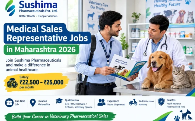 Medical Sales Representative Jobs in Maharashtra 2026 – Sushima Pharmaceuticals