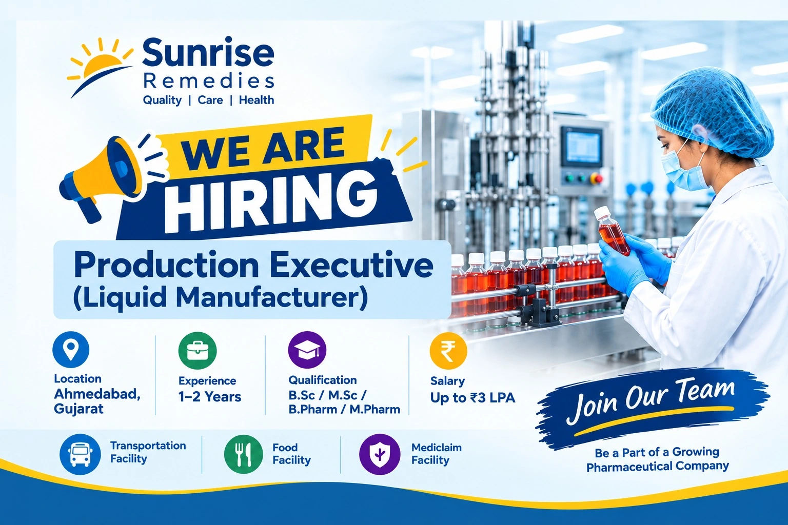 Production Executive Job in Ahmedabad