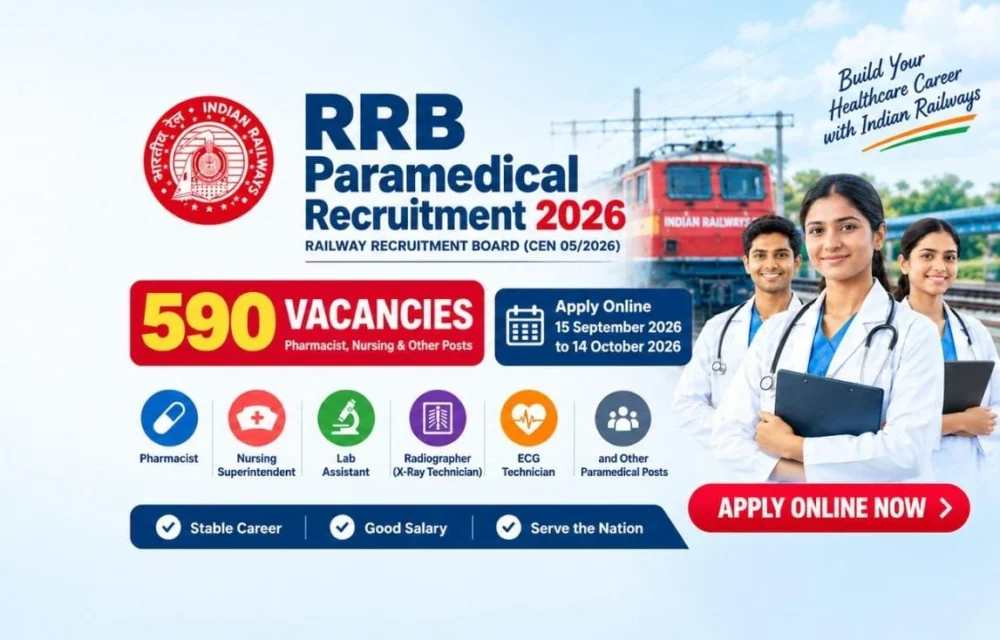 RRB Paramedical Recruitment 2026