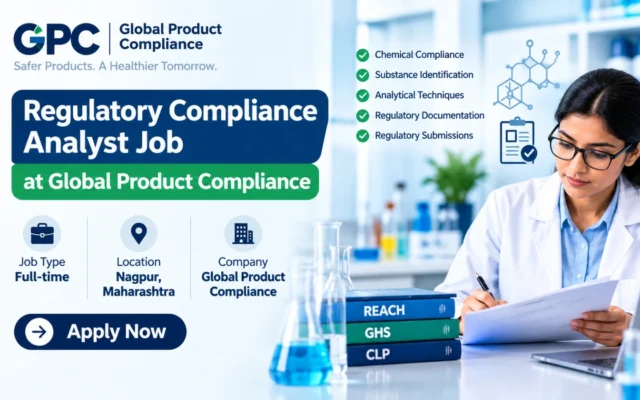 Regulatory Compliance Analyst Job at Global Product Compliance, Nagpur