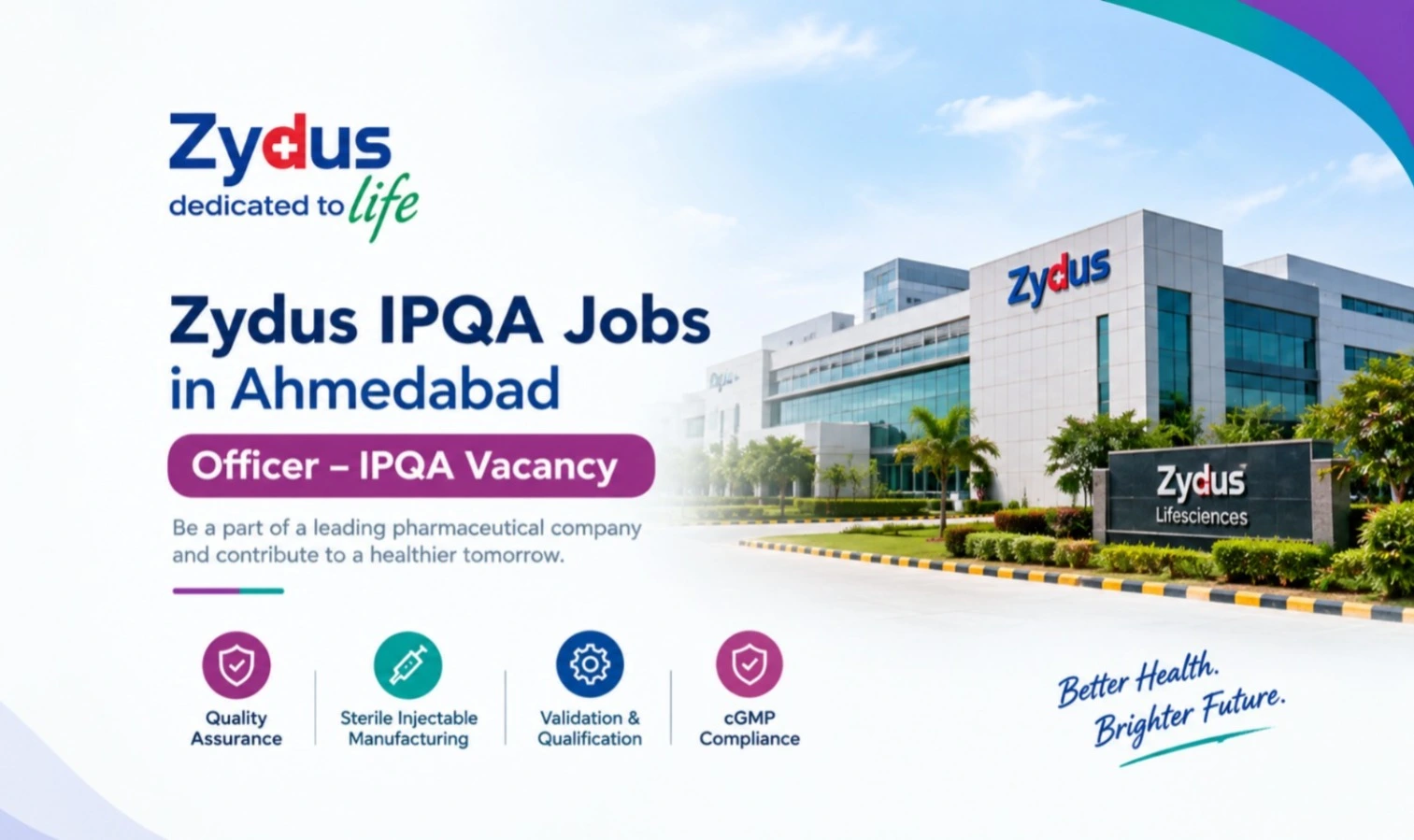 Zydus IPQA Jobs in Ahmedabad