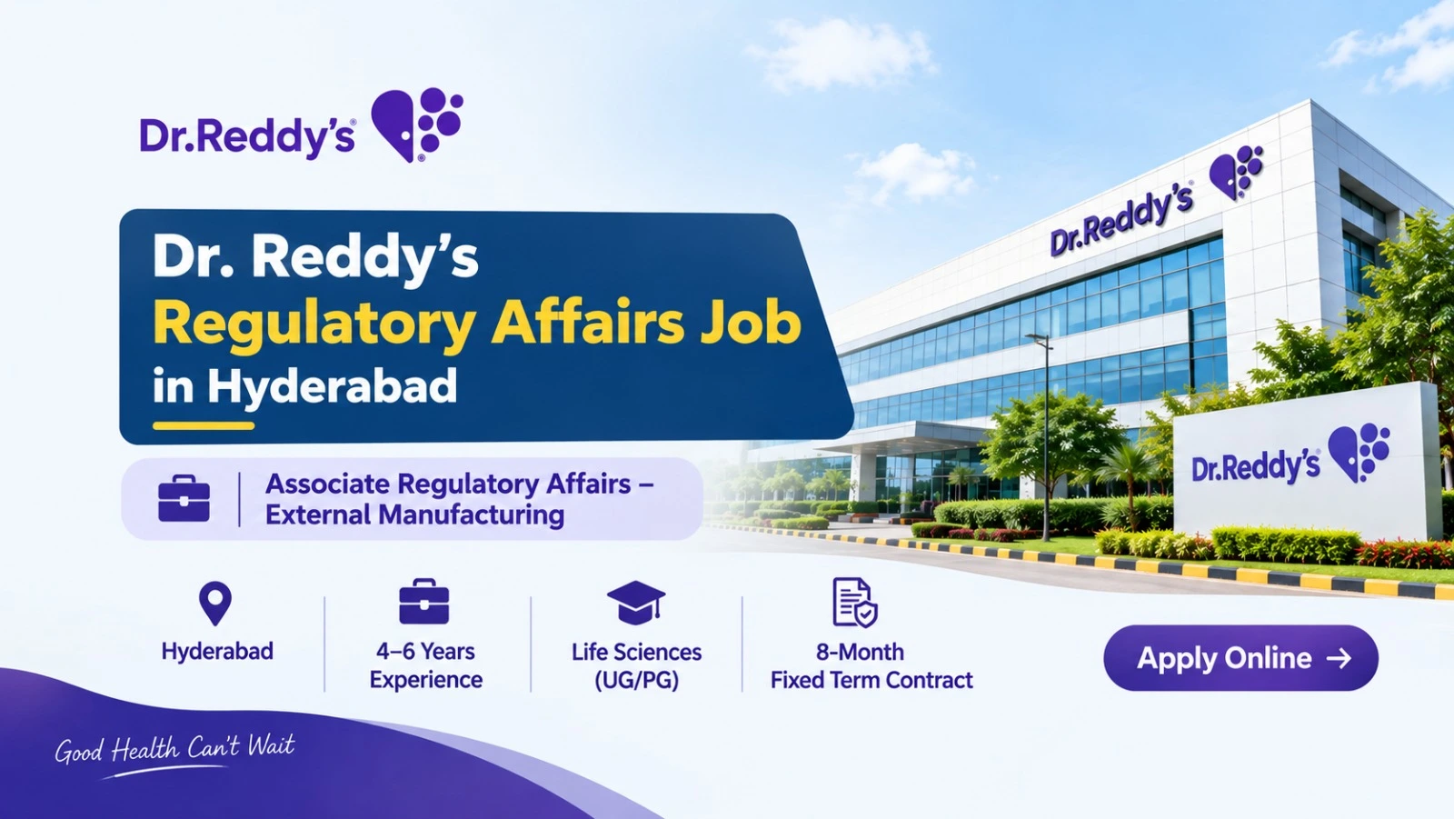 Dr. Reddy’s Regulatory Affairs Job