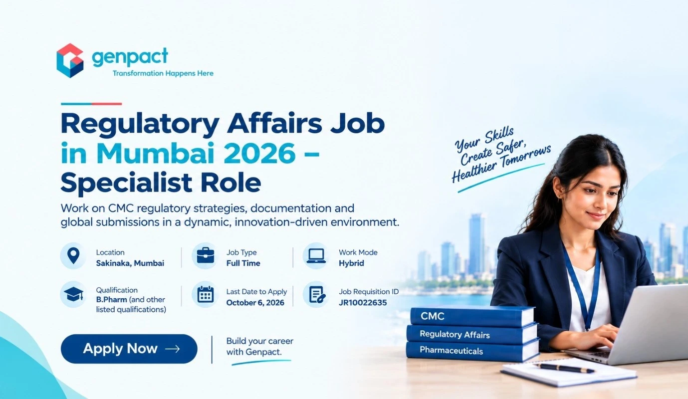 Genpact Regulatory Affairs Job