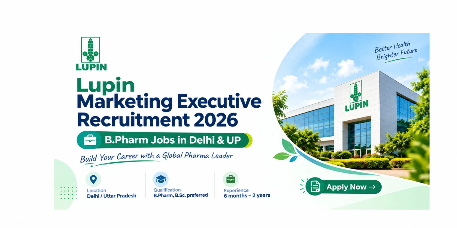 Lupin Marketing Executive Recruitment