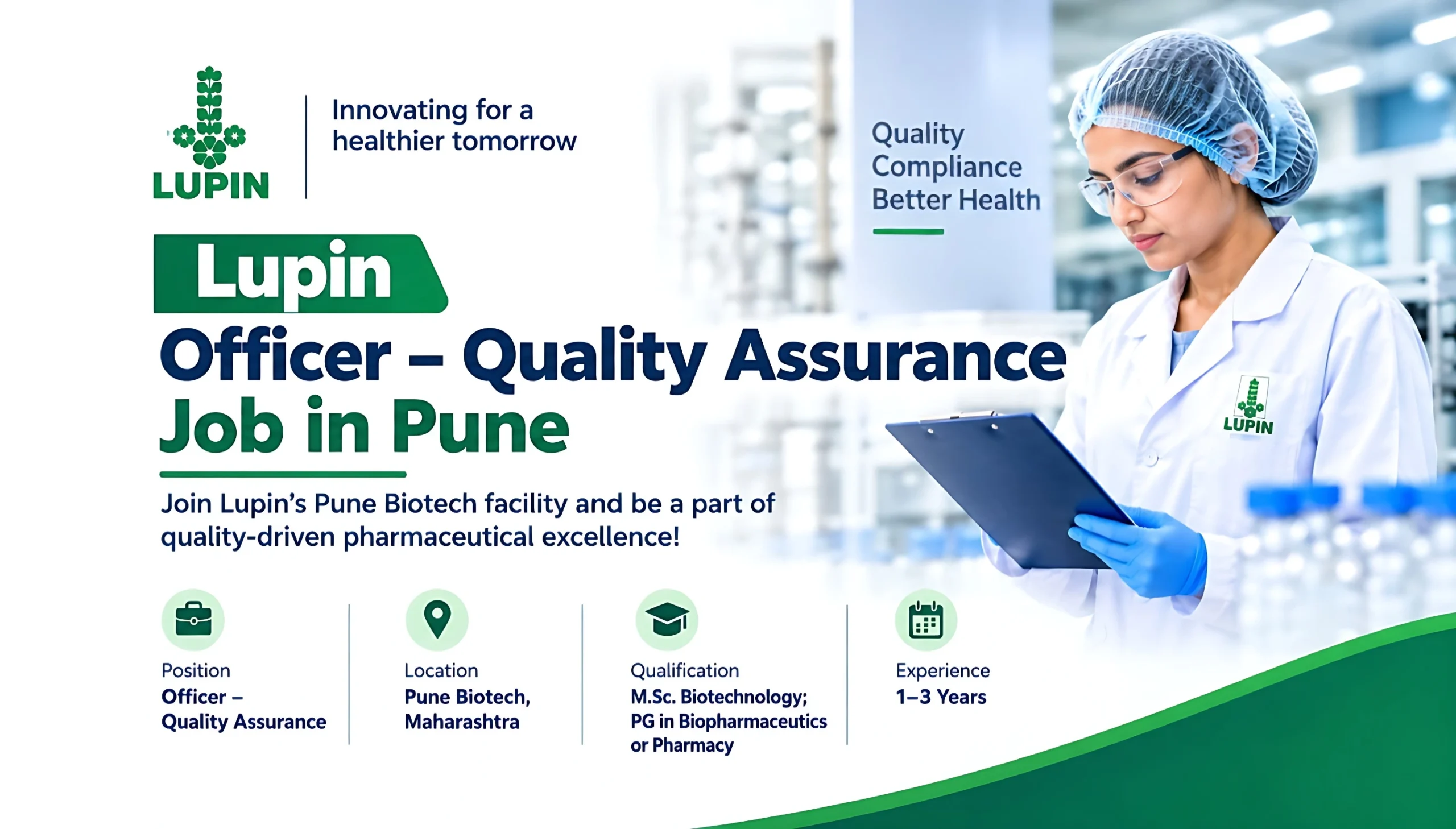 Lupin Officer - Quality Assurance Job