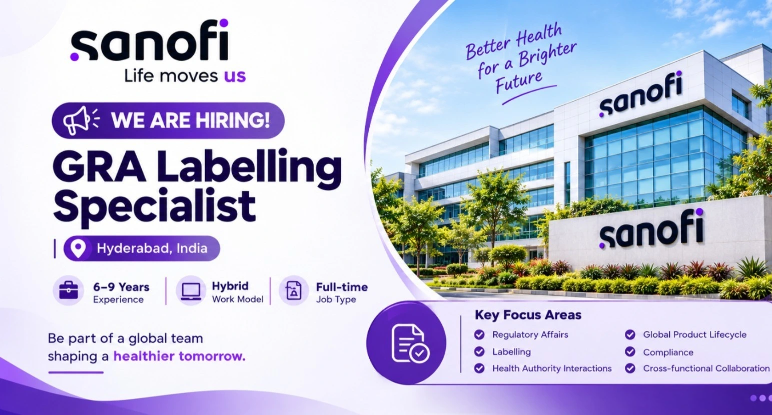Sanofi GRA Labelling Specialist Job